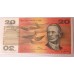 AUSTRALIA 1990 . TWENTY 20 DOLLARS BANKNOTE . ERROR . PARTIAL OFFSET PRINTING AUSTRALIA 1990 . TWENTY 20 DOLLARS BANKNOTE . ERROR . PARTIAL OFFSET PRINTING